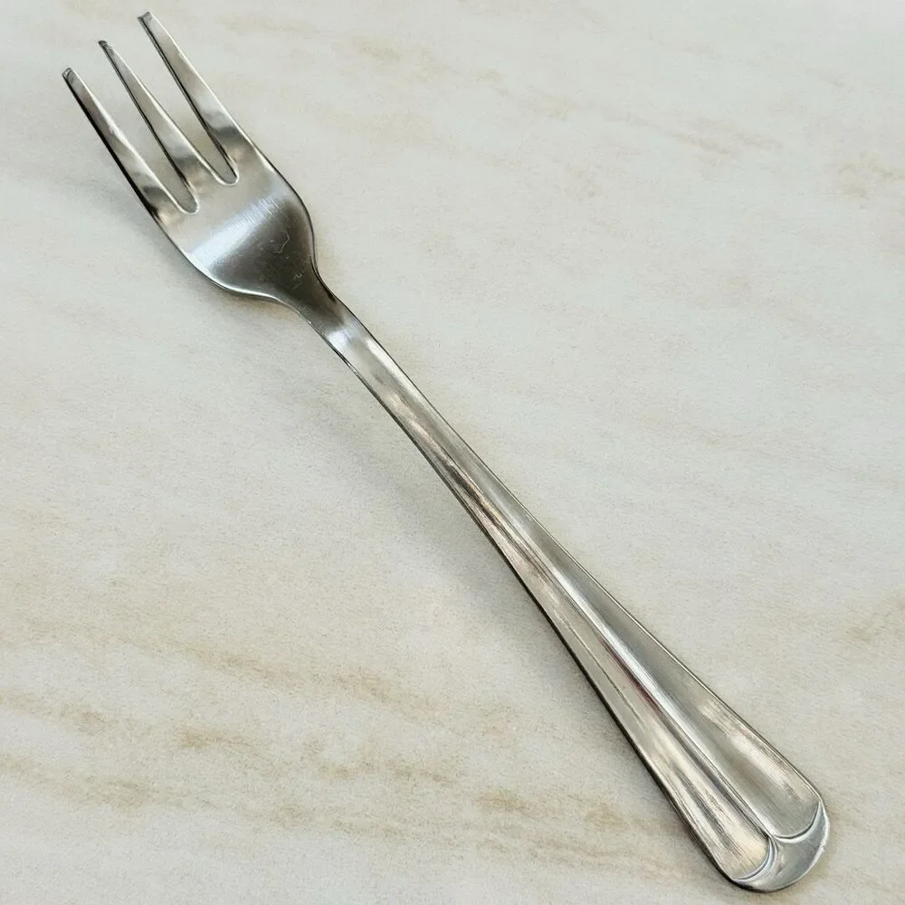 6pc INTERNATIONAL Gran Royal Stainless Cocktail/Seafood Forks 5 5/8” Glossy